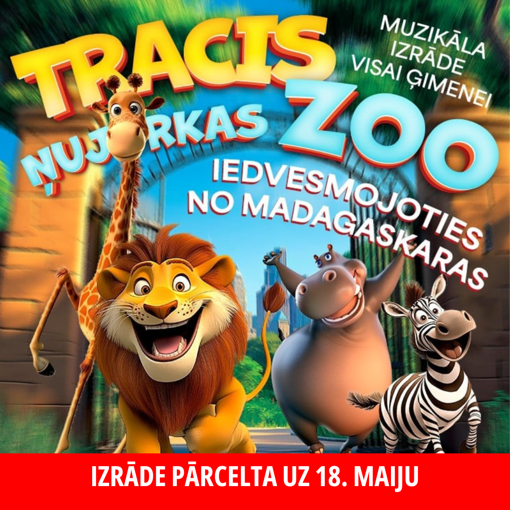 Read more about the article MUZIKĀLA IZRĀDE | “Tracis Ņujorkas Zoo”