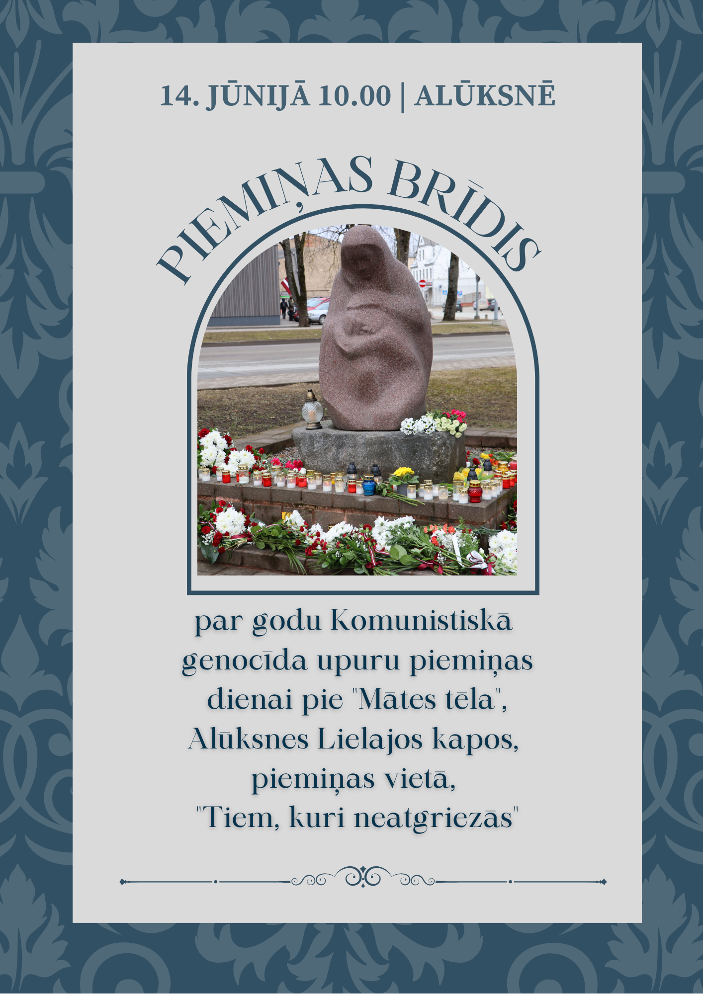 You are currently viewing PIEMIŅAS BRĪDIS par godu Komunistiskā genocīda upuru piemiņas dienai