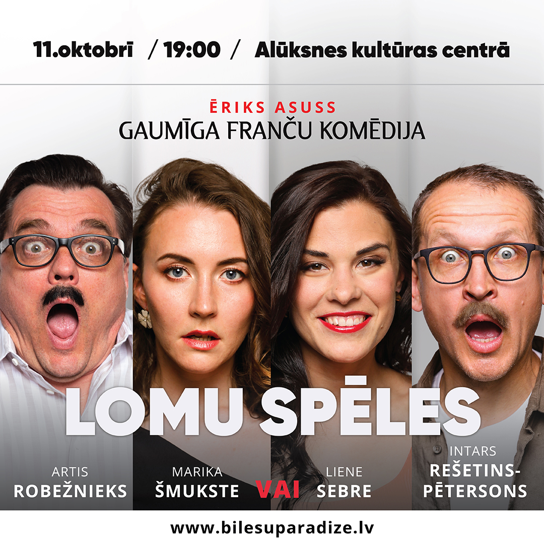 Read more about the article Ērika Asus (Éric Asouss) franču komēdija “Lomu spēles”