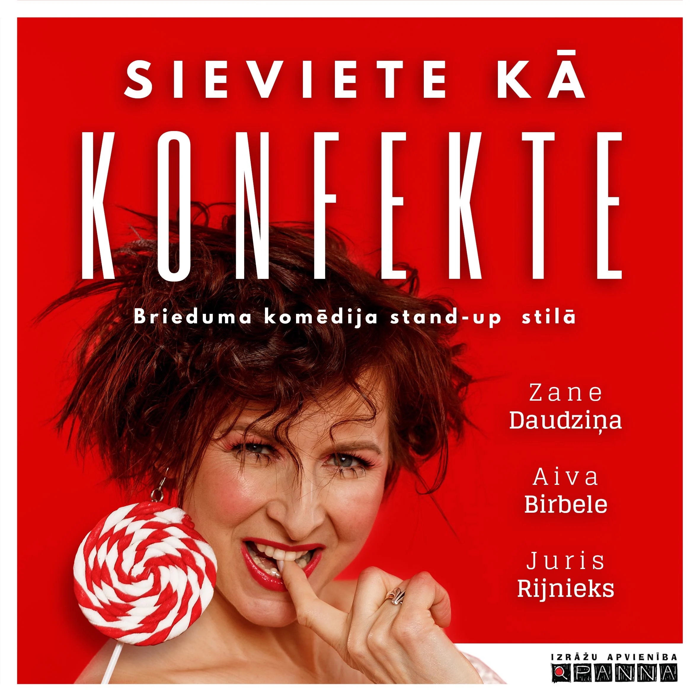 Read more about the article Brieduma komēdija stand-up stilā                             SIEVIETE KĀ KONFEKTE