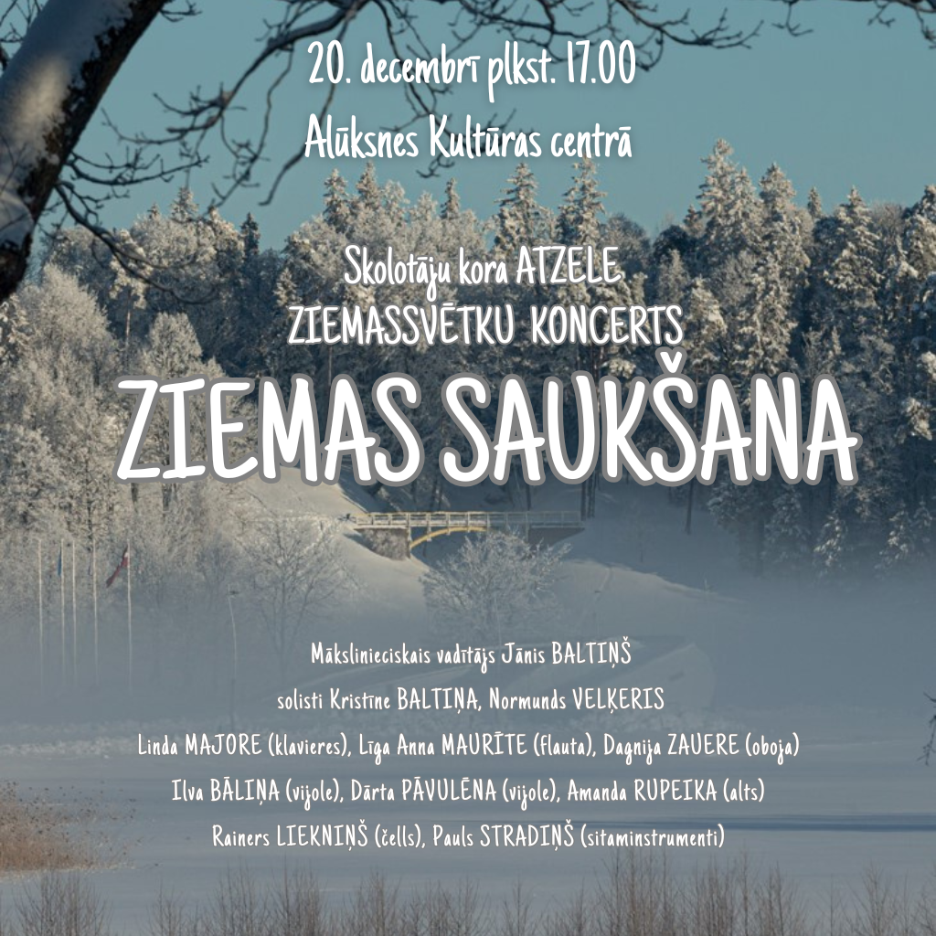 You are currently viewing ZIEMAS SAUKŠANA | skolotāju kora “Atzele” Ziemassvētku koncerts
