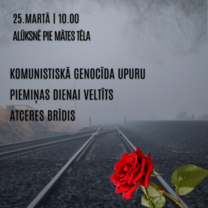 Read more about the article Komunistiskā genocīda upuru piemiņas dienai veltīts atceres brīdis Alūksnē