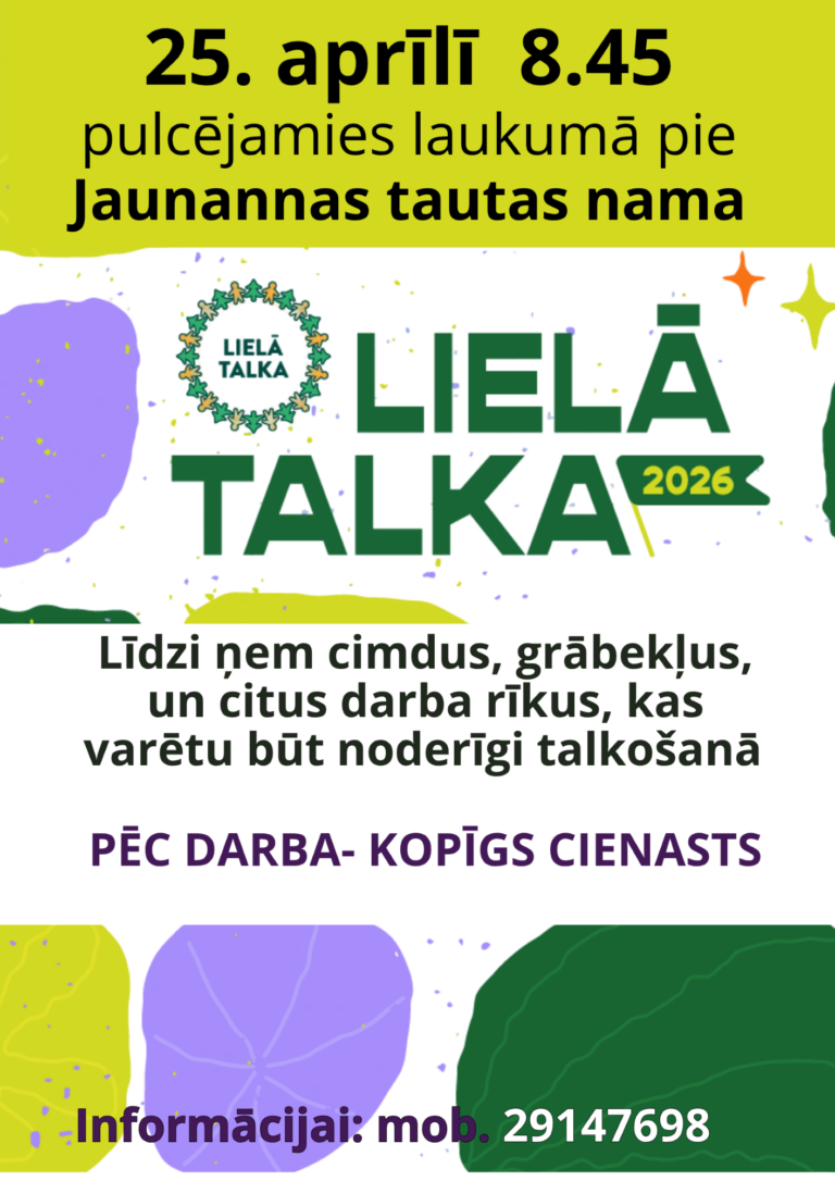 25.04.2026.Talka Jaunannā