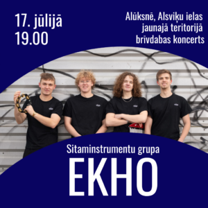Read more about the article Sitaminstrumentu grupa EKHO – brīvdabas koncerts