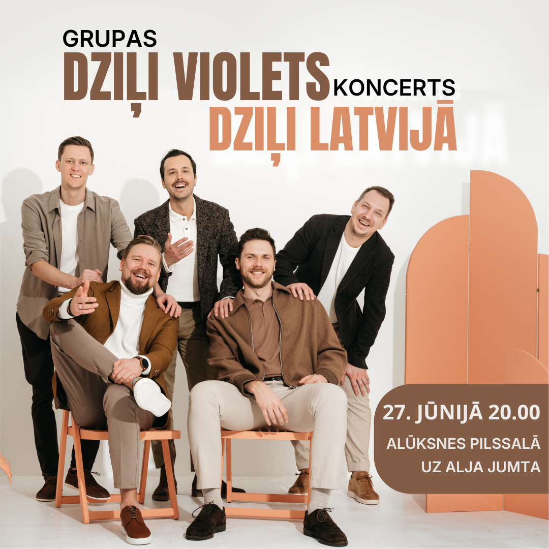 You are currently viewing Grupas “DZIĻI VIOLETS” KONCERTS “Dziļi Latvijā”